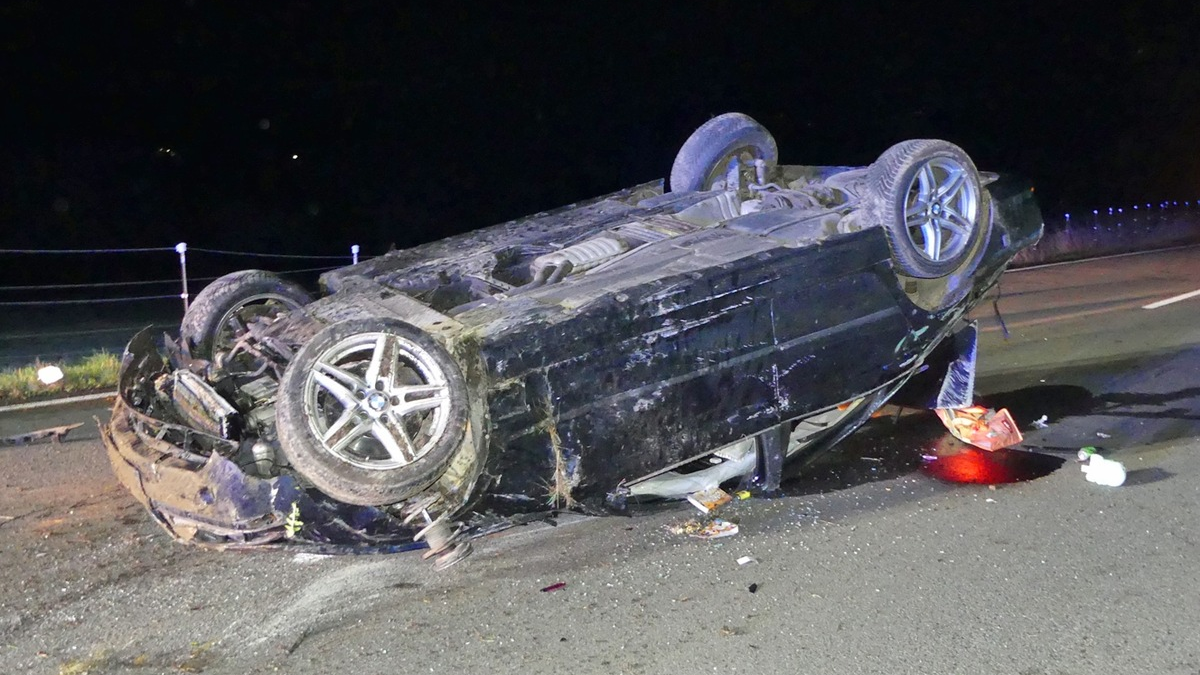 POL-GM: Mit Auto überschlagen - zwei Leichtverletzte - Foto: presseportal.de