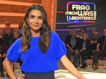Frag mich was Leichteres! mit Lea Wagner / Startschuss für neue ARD-Quizshow am 8. April 2024, um 16:10 Uhr im Ersten - Foto: presseportal.de