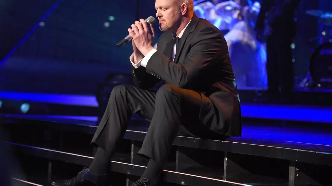 Sein Comeback: Stefan Raab hat einen erneuten Box-Kampf gegen Regina Halmich angekündigt. - Bild: Henning Kaiser/dpa