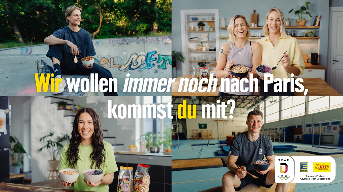 Für Athlet:innen. Für Fans. Für alle. / Power-Frühstück: Offizielle Team Deutschland Müslis geben Vorgeschmack auf Paris - Foto: presseportal.de
