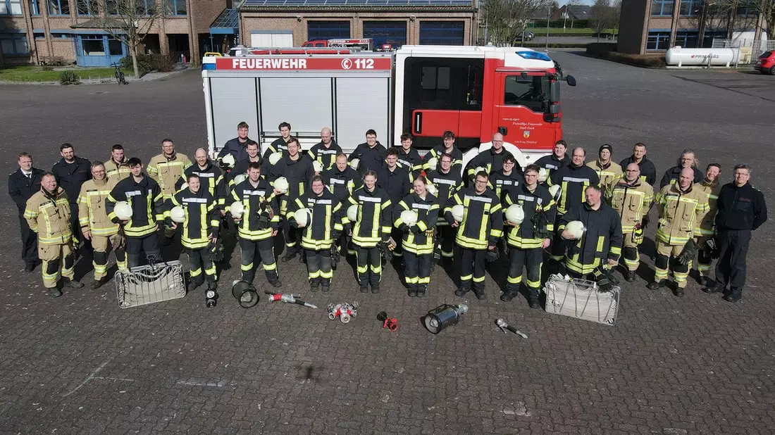 FF Goch: Grundausbildung der Feuerwehr Goch umfasst 160 Stunden - Bild: presseportal.de