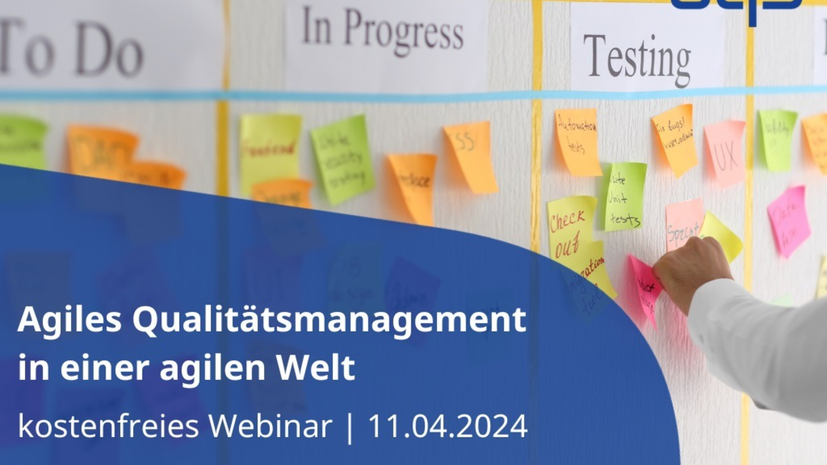 Agiles Qualitätsmanagement in einer agilen Welt / Den Wandel in der VUKA-Welt gestalten / Kostenfreies Impulswebinar am 11.04.2024 - Foto: presseportal.de