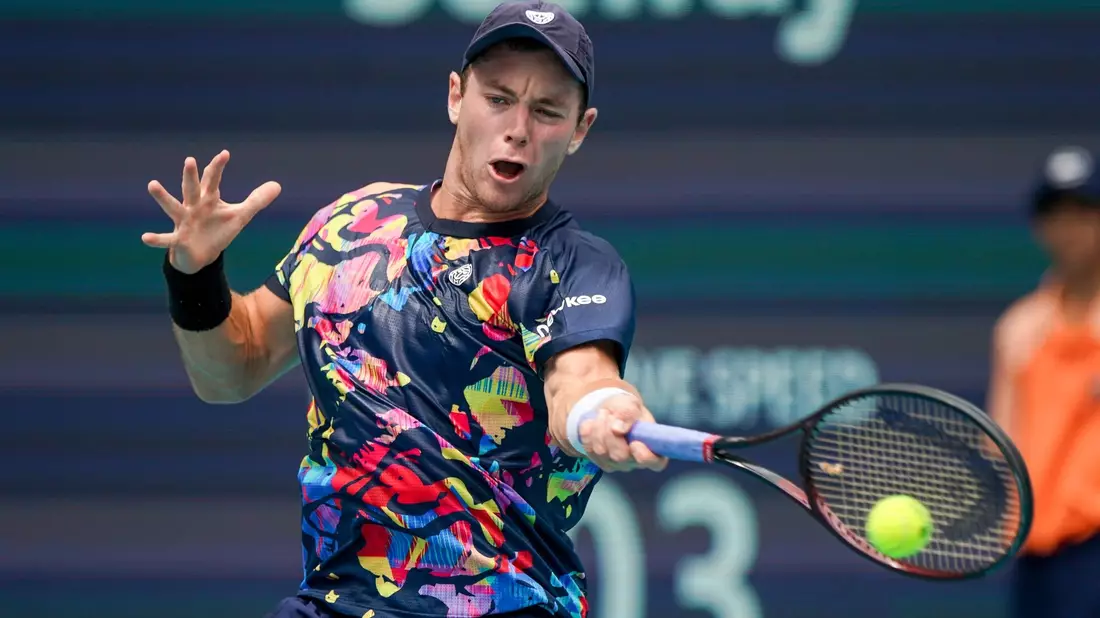 Ist in Estoril in der ersten Runde ausgeschieden: Dominik Koepfer. - Bild: Debby Wong/ZUMA Press Wire/dpa/Archivbild