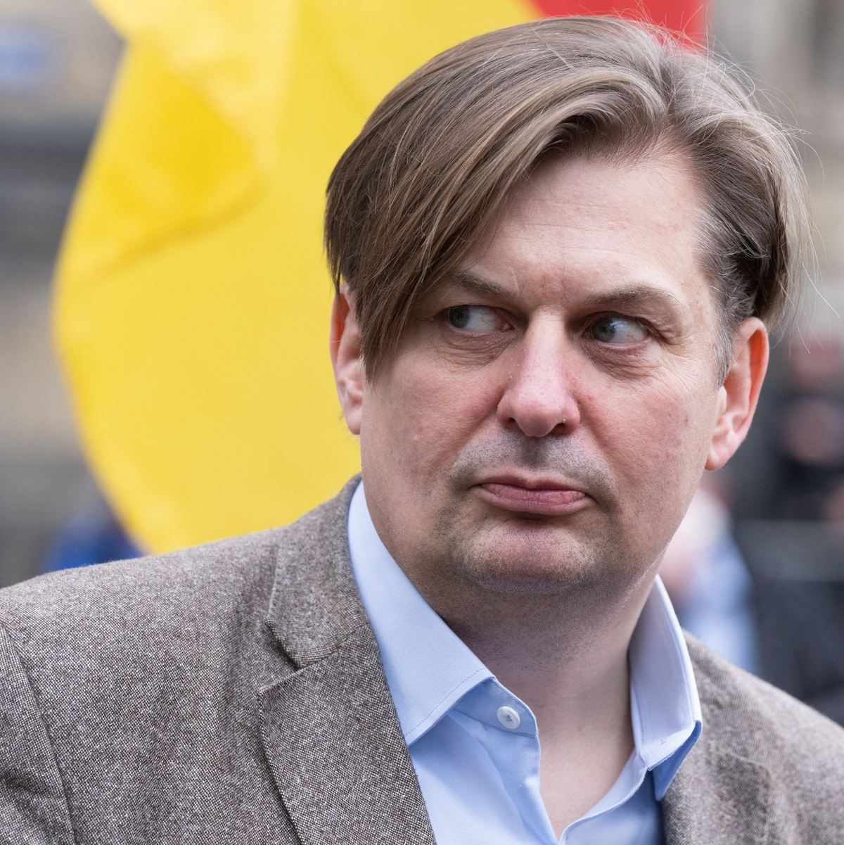 Der AfD-Spitzenkandidat für die Europawahl: Maximilian Krah. - Foto: Sebastian Kahnert/dpa