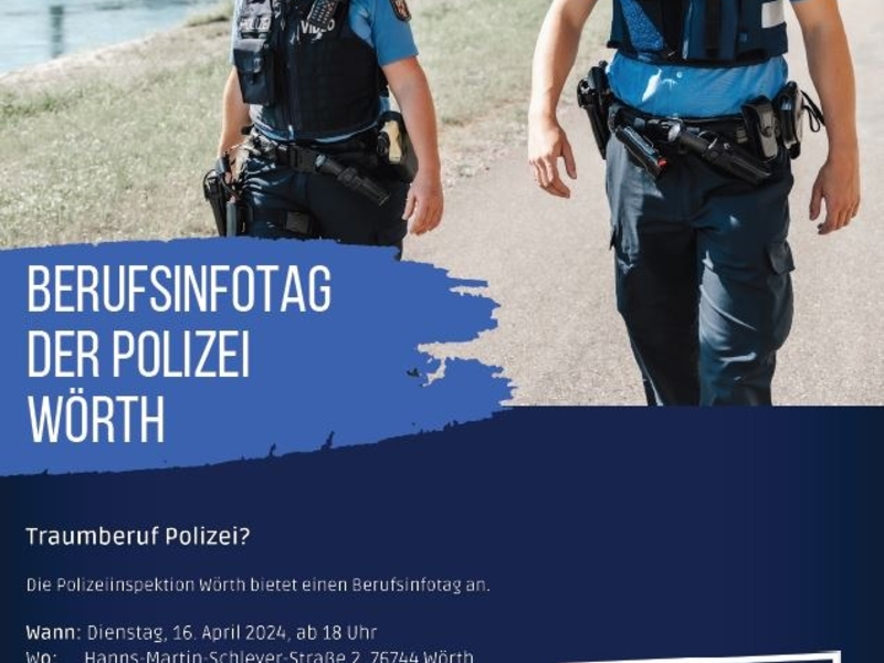 POL-PDLD: Wörth - Berufsinfotag der Polizei Wörth - Foto: presseportal.de