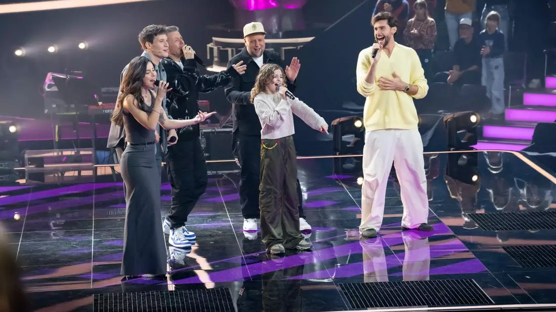 Lena Meyer-Landrut Wincent Weiss Michi Beck Smudo Malya Alvaro Soler The Voice Kids - Bild: Seven.One/Claudius Pflug, presseportal.de