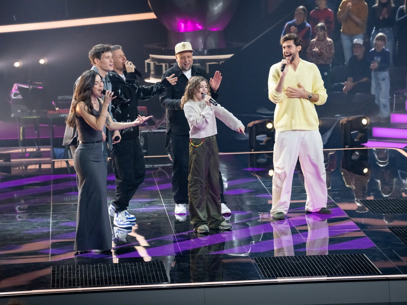 Lena Meyer-Landrut Wincent Weiss Michi Beck Smudo Malya Alvaro Soler The Voice Kids - Foto: Seven.One/Claudius Pflug, presseportal.de
