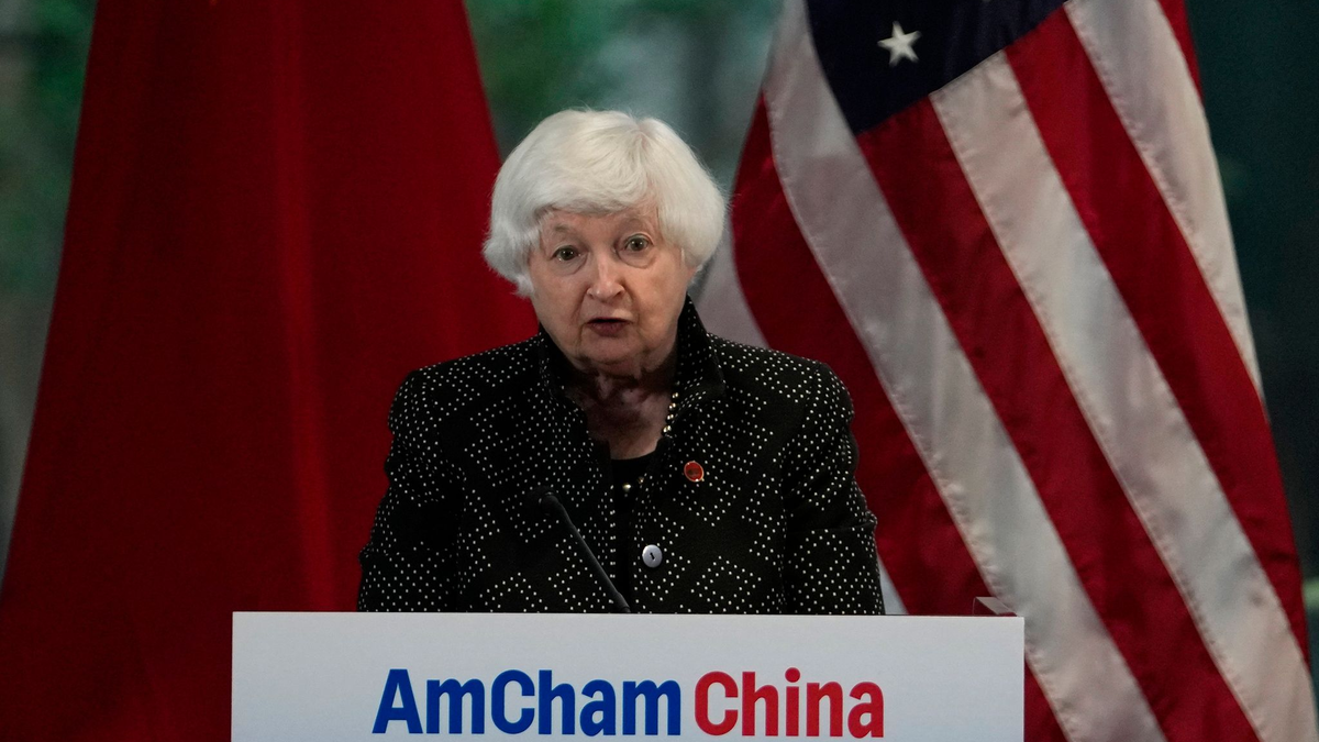 US-Finanzministerin Janet Yellen ist nach China gereist. - Foto: Andy Wong/AP POOL/AP