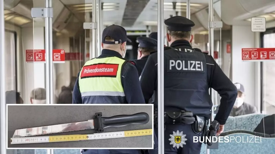 Bundespolizeidirektion München: Bedrohung mit Messer / Angriff gegen DBS-Mitarbeiter - Bild: presseportal.de