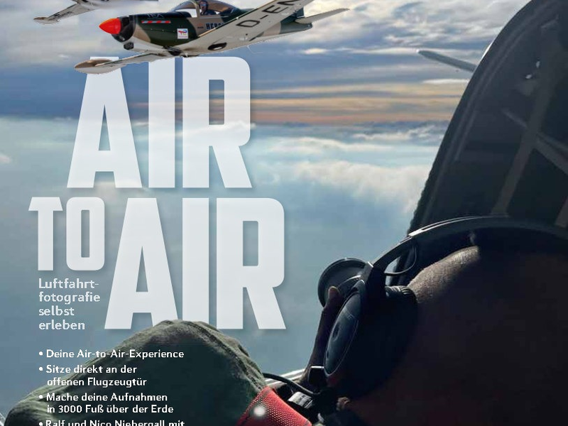 Air-to-Air-Fotokurs BEHIND THE LENS erstmals mit getrenntem Angebot für Neulinge und Fortgeschrittene - Foto: presseportal.de