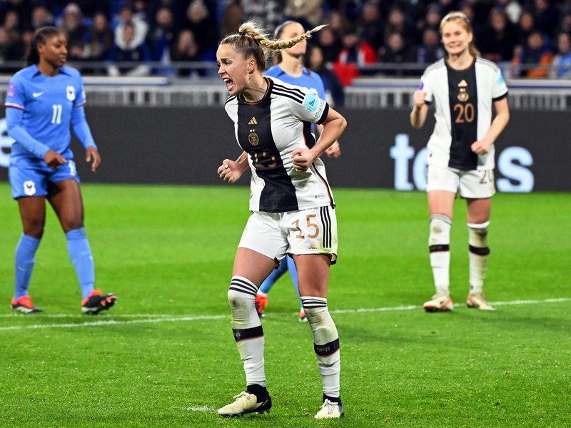 Will mit sportlichen Erfolgen überzeugen: Giulia Gwinn. - Foto: Sebastian Christoph Gollnow/dpa/Archiv