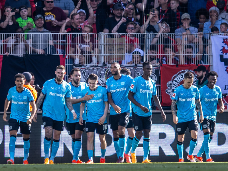 Bayer Leverkusen steht kurz vor der Bundesliga-Meisterschaft. - Foto: Andreas Gora/dpa