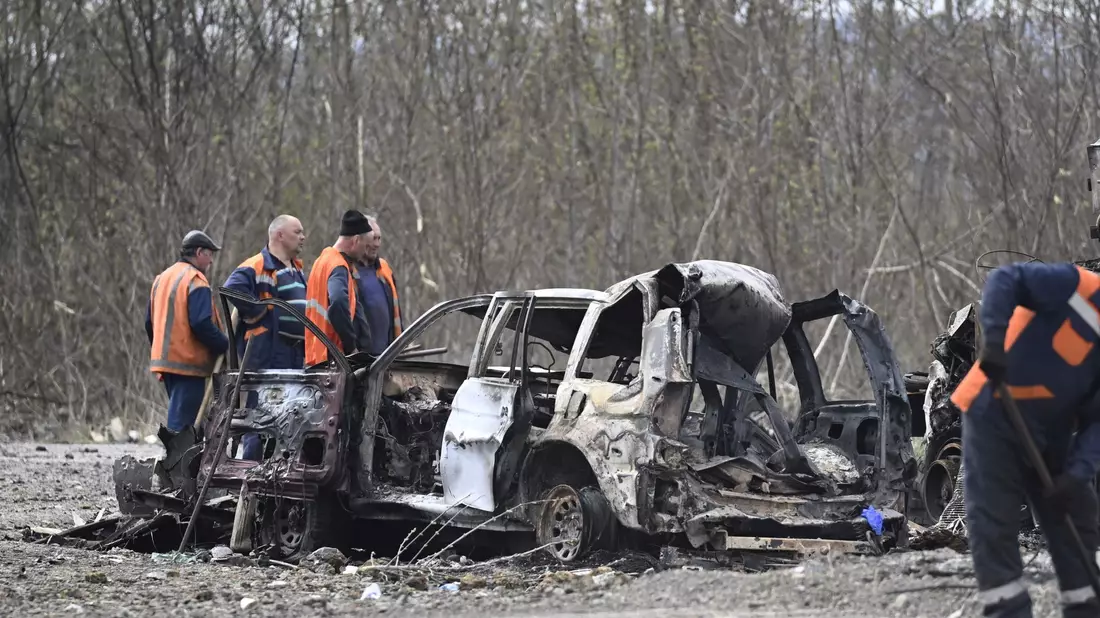 Bei erneuten russischen Drohnen- und Raketenangriffe wurde die nordostukrainische Stadt Charkiw getroffen. - Bild: Vesa Moilanen/Lehtikuva/dpa