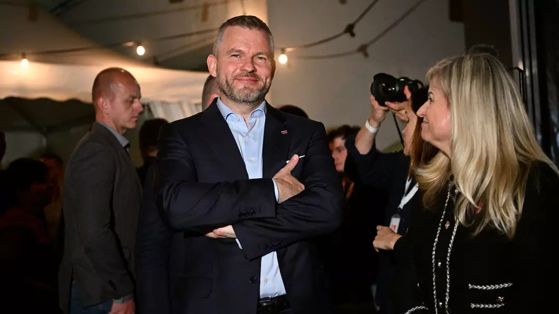 Rund 4,4 Millionen slowakische Wahlberechtigte waren aufgerufen, in einer Stichwahl ein neues Staatsoberhaupt zu wählen. Ein Präsidentschaftskandidat ist Peter Pellegrini. - Bild: Denes Erdos/AP
