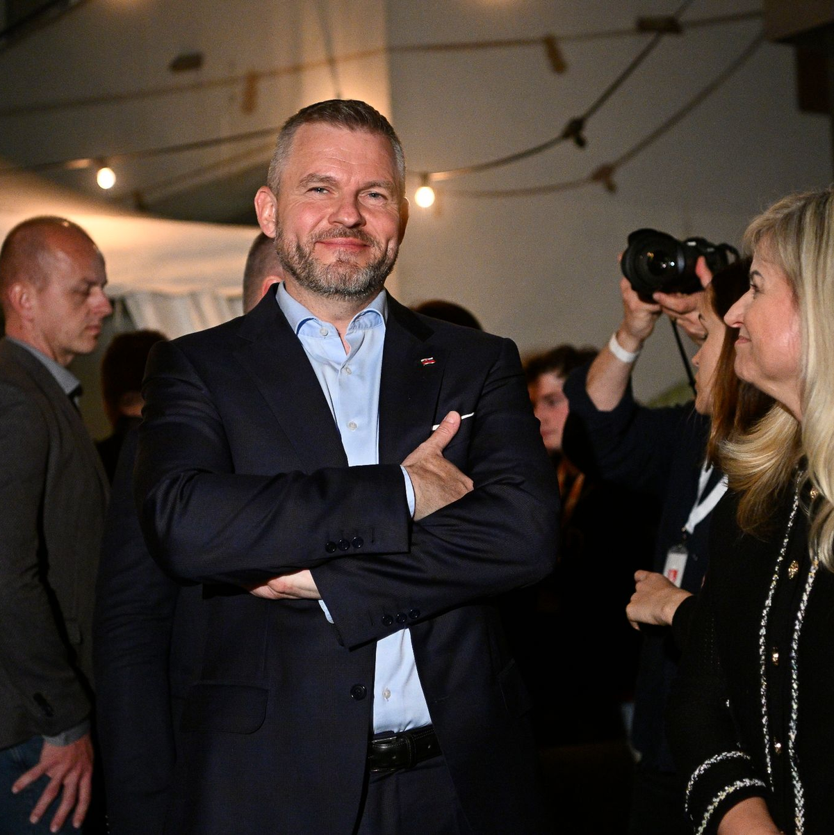 Rund 4,4 Millionen slowakische Wahlberechtigte waren aufgerufen, in einer Stichwahl ein neues Staatsoberhaupt zu wählen. Ein Präsidentschaftskandidat ist Peter Pellegrini. - Foto: Denes Erdos/AP