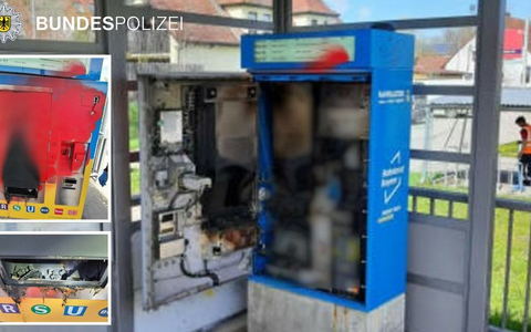 Bundespolizeidirektion München: Vandalismus am Bahnsteig / Mehrere tausend Euro Schaden - Foto: presseportal.de