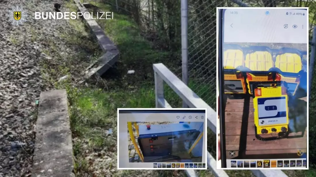 Bundespolizeidirektion München: Diebstahl an DB-Baustelle / 48.000 Euro Schaden - Bild: presseportal.de