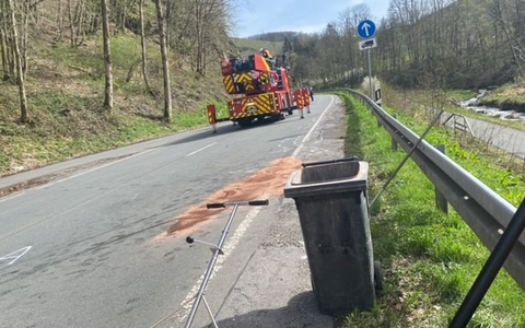 FW-PL: Schwerer Motorradunfall auf der K5 - Foto: presseportal.de