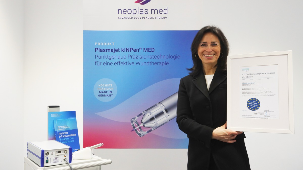 neoplas med GmbH erhält wichtiges MDR-Zertifikat und festigt globale Vorreiterrolle für Kaltplasma-Anwendungen - Foto: presseportal.de