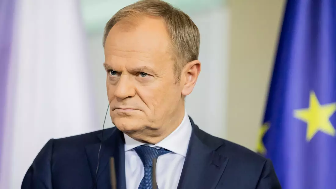Der Ministerpräsident von Polen: Donald Tusk. - Bild: Christoph Soeder/dpa