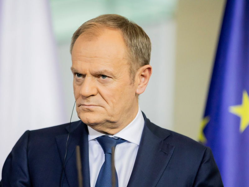 Der Ministerpräsident von Polen: Donald Tusk. - Foto: Christoph Soeder/dpa