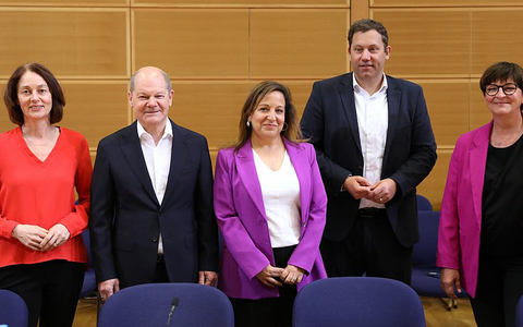 Sitzung von SPD-Parteivorstand am 08.04.2024 - Foto: über dts Nachrichtenagentur