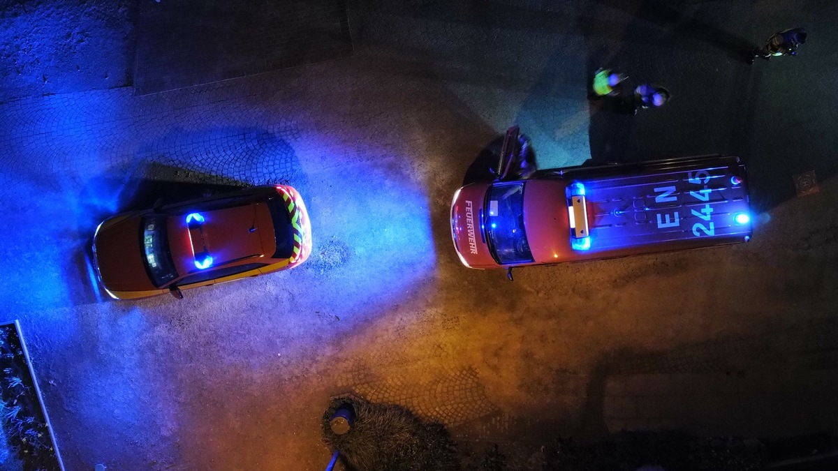 FW-EN: Brandgeruch am Krankenhaus - Drohne im Einsatz - Foto: presseportal.de