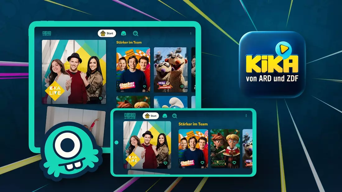 Die App für Kinder: KiKA-Player erhält umfangreiche Überarbeitung / Neue Funktionen und Usability-orientiertes Redesign - Bild: presseportal.de