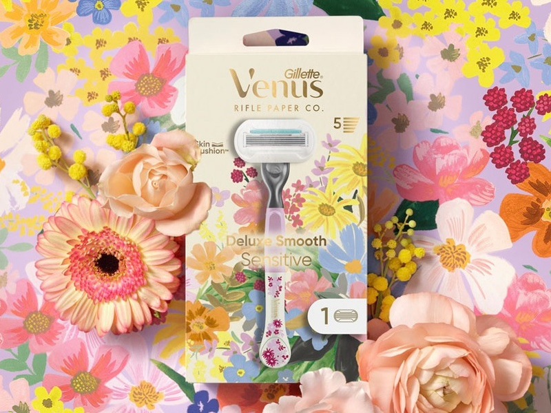Blütenzarte Haut: die neue Special Edition von Gillette Venus und Rifle Paper Co. - Foto: presseportal.de