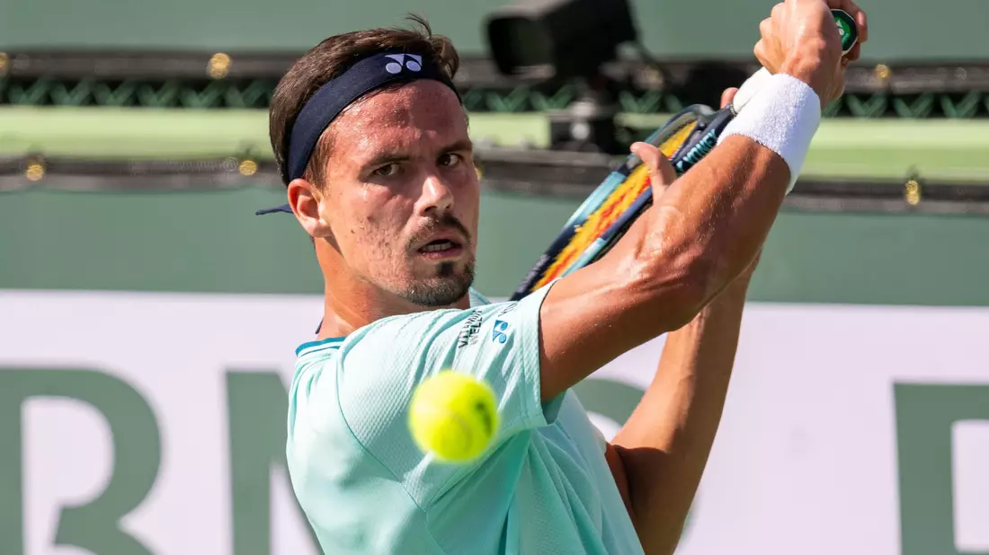 Daniel Altmaier musste sich in Monte Carlo dem Argentinier Francisco Cerundolo geschlagen geben. - Bild: Maximilian Haupt/dpa