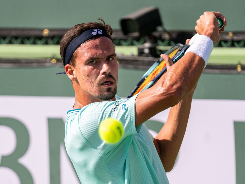 Daniel Altmaier musste sich in Monte Carlo dem Argentinier Francisco Cerundolo geschlagen geben. - Foto: Maximilian Haupt/dpa