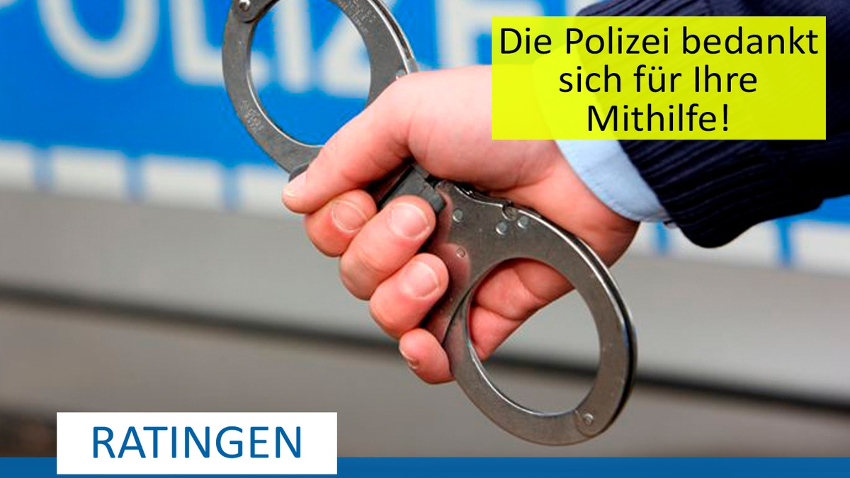 POL-ME: Entwichener Strafgefangener nach Zeugenhinweis festgenommen - Ratingen / Essen - 2404027 - Foto: presseportal.de