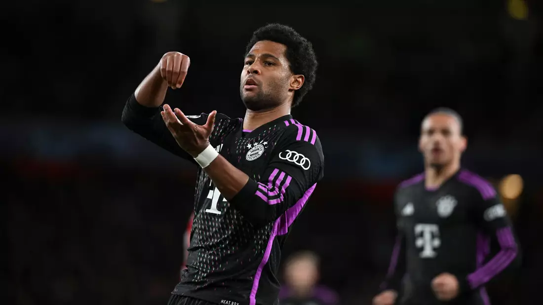 Brachte die Bayern mit seinem Treffer zum 1:1 zurück ins Spiel: Serge Gnabry. - Bild: Sven Hoppe/dpa