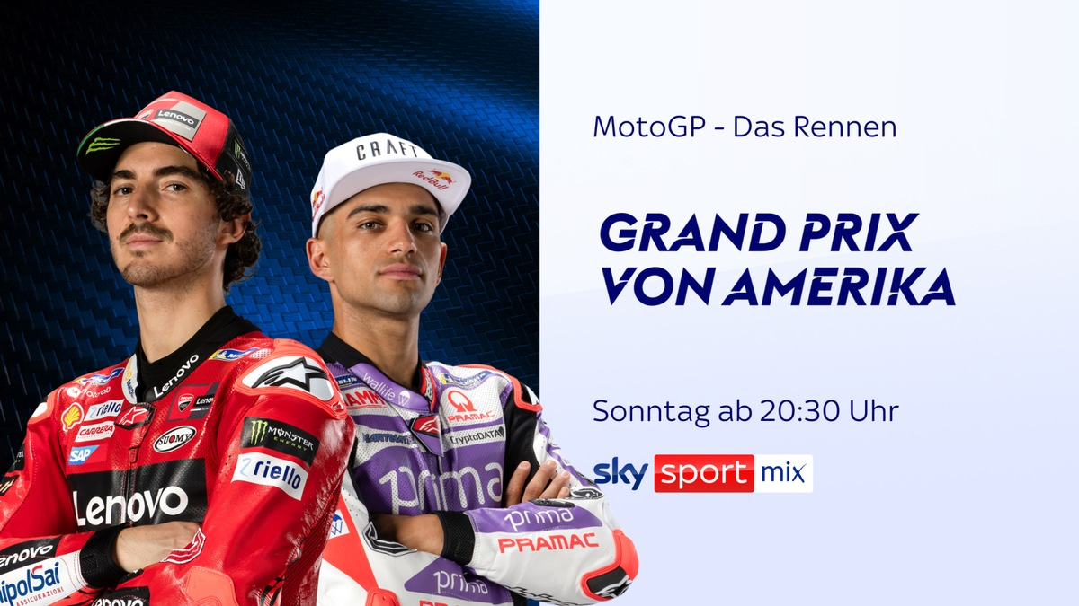 Das komplette Grand-Prix-Wochenende der MotoGP(TM) auf dem Circuit of the Americas am Wochenende live bei Sky Sport - Foto: presseportal.de