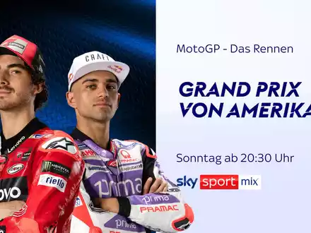 Das komplette Grand-Prix-Wochenende der MotoGP(TM) auf dem Circuit of the Americas am Wochenende live bei Sky Sport - Foto: presseportal.de