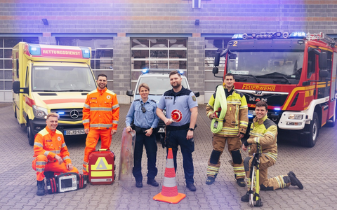 FW Dresden: 24-h-Blaulichtmarathon von Polizei, Feuerwehr und Rettungsdienst in Dresden - Foto: presseportal.de