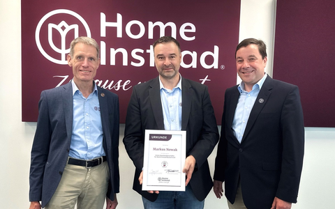 Markus Nowak zum ersten Markenbotschafter mit Qualitätsfokus von Home Instead berufen - Foto: presseportal.de