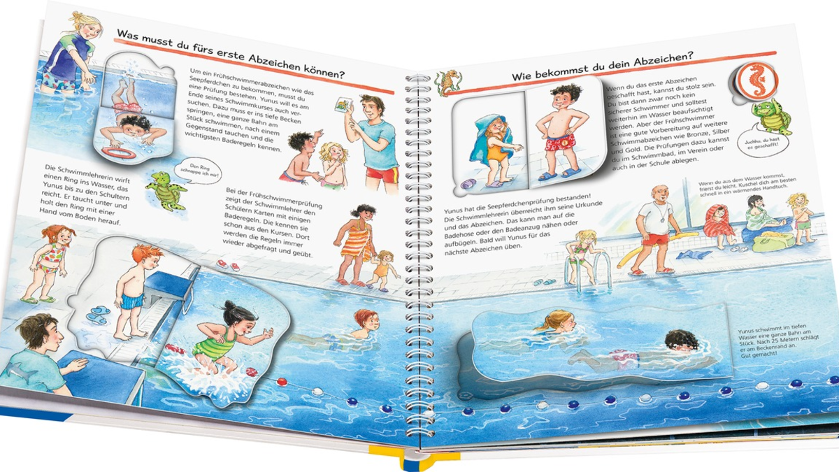 DLRG empfiehlt Kindersachbuch - Sicher Schwimmen lernen mit Seepferdchen & Co - Foto: presseportal.de