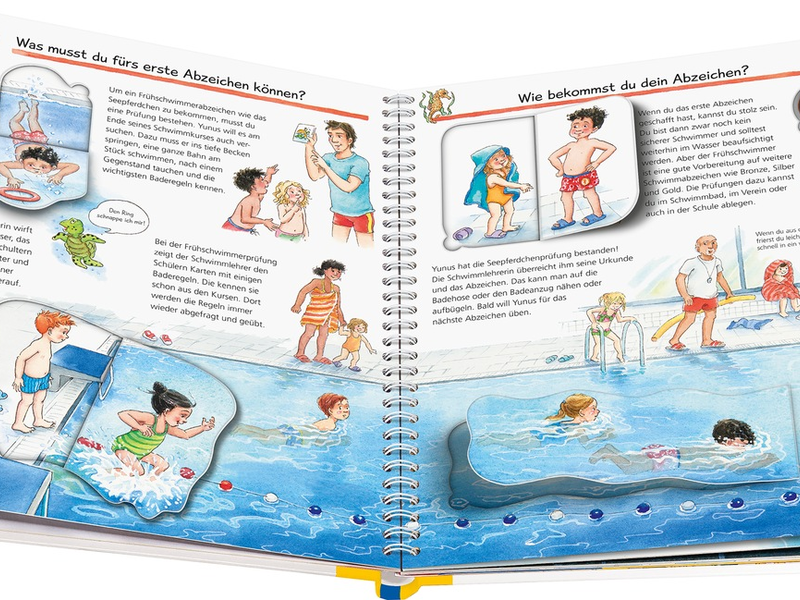 DLRG empfiehlt Kindersachbuch - Sicher Schwimmen lernen mit Seepferdchen & Co - Foto: presseportal.de
