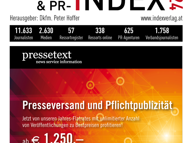 Journalistenindex 2024 erschienen - Foto: Index Verlag über pressetext.de
