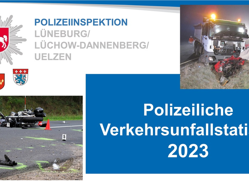 POL-LG: ++ VU-Statistik 2023 der PI Lüneburg/Lüchow-Dannenberg/Uelzen ++ Rückgang/Stagnation bei Verkehrstoten und schweren Unfällen ++ Problemfelder: VU mit motor. Zweirädern, Pedelecs und E-Scootern - Foto: presseportal.de