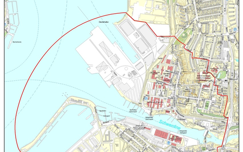 POL-KI: 240411.1 Kiel: Sonntag Entschärfung einer Fliegerbombe in der Schwentine, Höhe Seefischmarkt in Kiel-Dietrichsdorf - Foto: presseportal.de