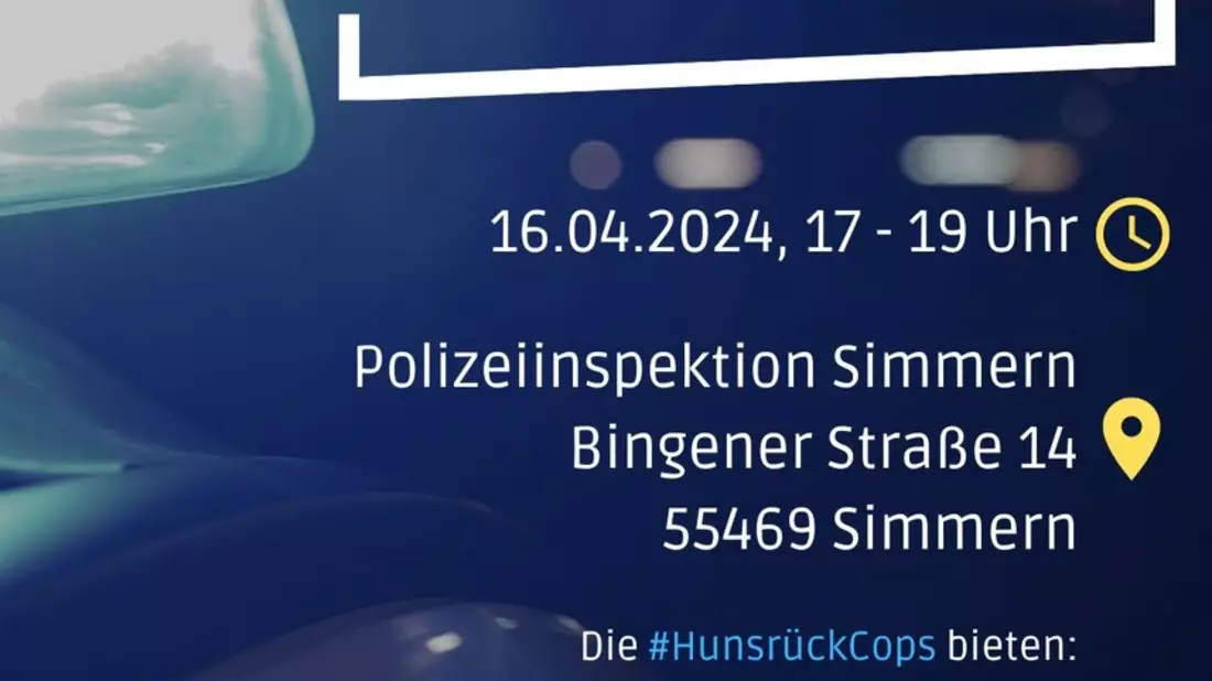 POL-PPKO: Polizei Simmern Backstage - letzte Plätze sichern! - Bild: presseportal.de
