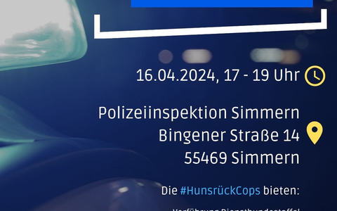 POL-PPKO: Polizei Simmern Backstage - letzte Plätze sichern! - Foto: presseportal.de
