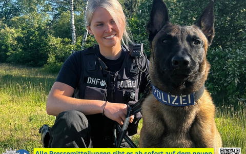 POL-DU: Marxloh: Auf frischer Tat ertappt - Polizeihund Yondu stellt mutmaßliche Einbrecher - Foto: presseportal.de