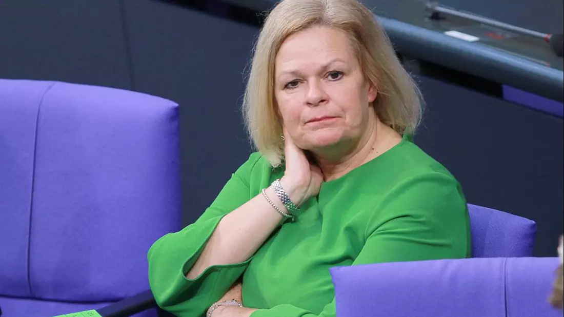 Nancy Faeser am 12.04.2024 - Bild: über dts Nachrichtenagentur