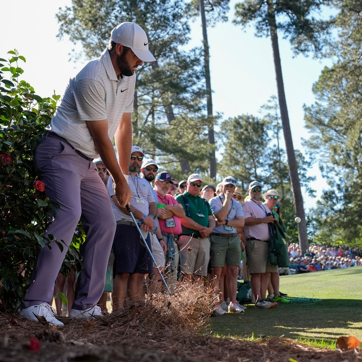 Scottie Scheffler führt das 88. Masters nach drei Runden an. - Foto: George Walker IV/AP