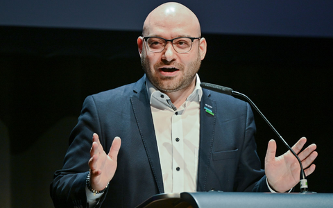 «Als Amtsträger muss man heutzutage damit rechnen, dass man auch mal Morddrohungen bekommt», sagt René Wilke (Die Linke), Oberbürgermeister der Stadt Frankfurt (Oder). - Foto: Patrick Pleul/dpa