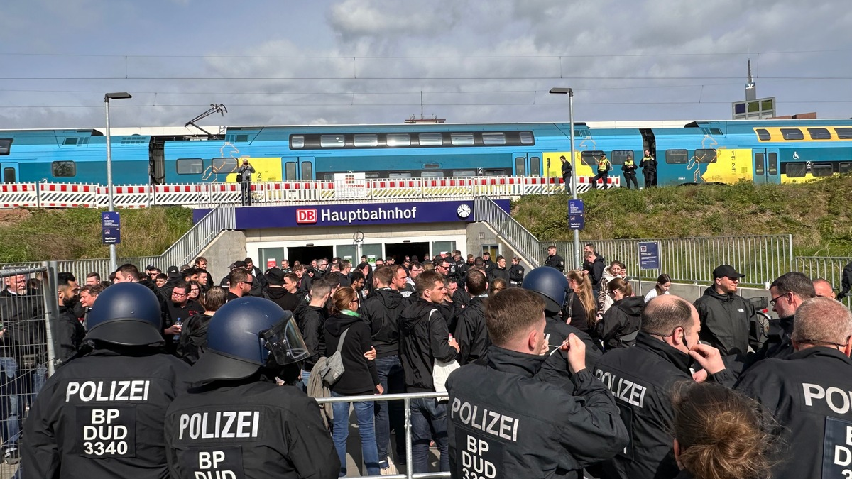 BPOL-H: Bilanzmeldung der Bundespolizeiinspektion zum Niedersachsenderby zwischen Eintracht Braunschweig und Hannover 96 - Foto: presseportal.de