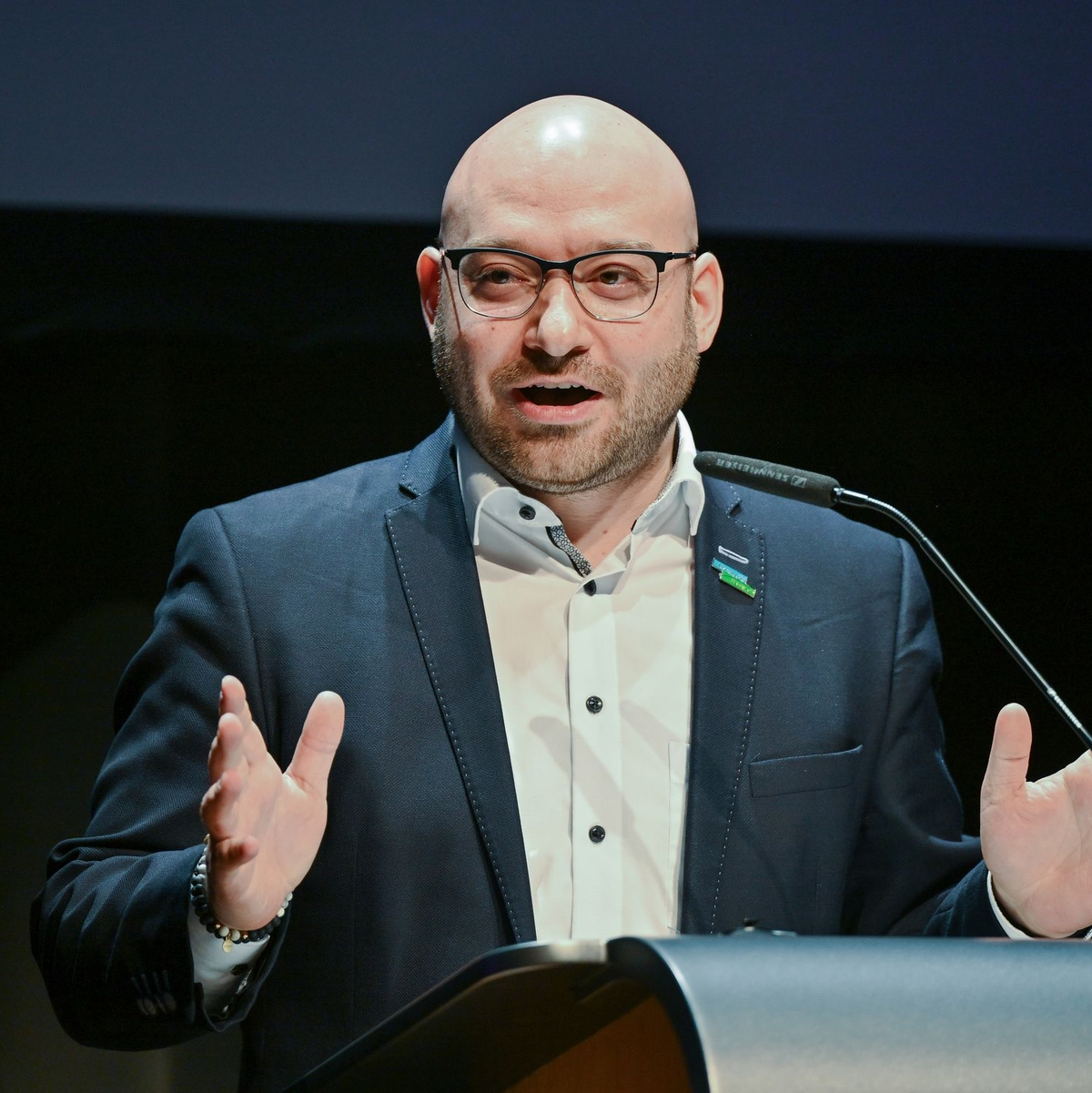 «Als Amtsträger muss man heutzutage damit rechnen, dass man auch mal Morddrohungen bekommt», sagt René Wilke (Die Linke), Oberbürgermeister der Stadt Frankfurt (Oder). - Foto: Patrick Pleul/dpa